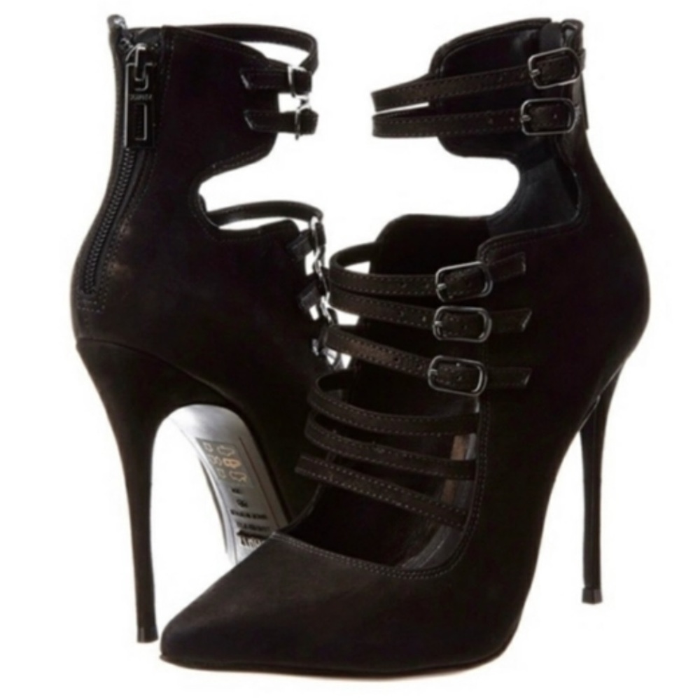 Schutz Nate Strappy Suede Pumps